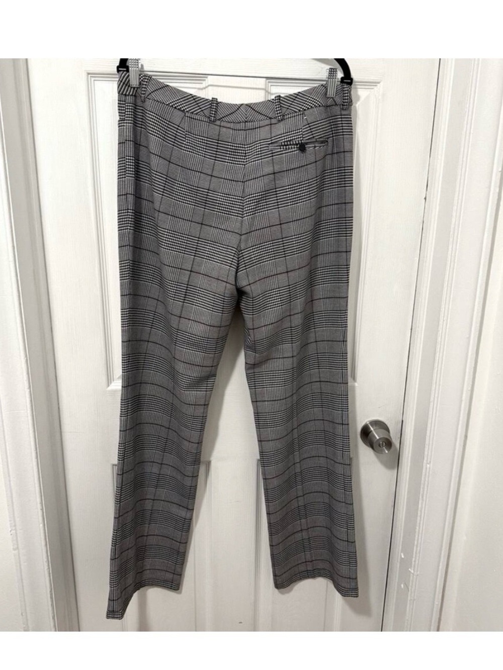 Calvin Klein Gray Plaid Dress Pants